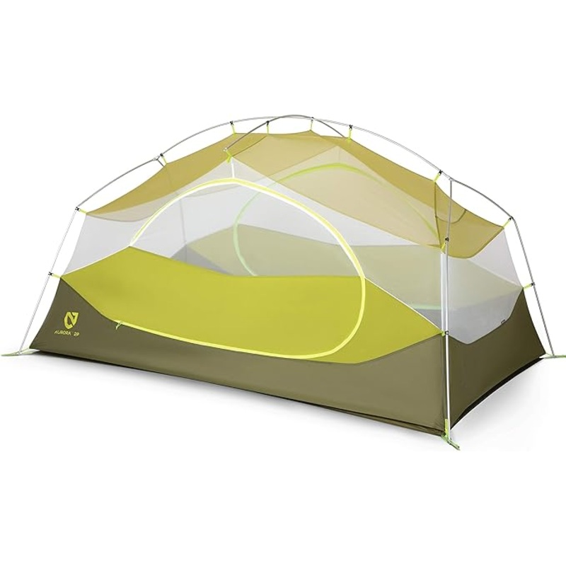 USED Nemo Aurora 2 Person Backpacking Tent - Nova Green Open Box