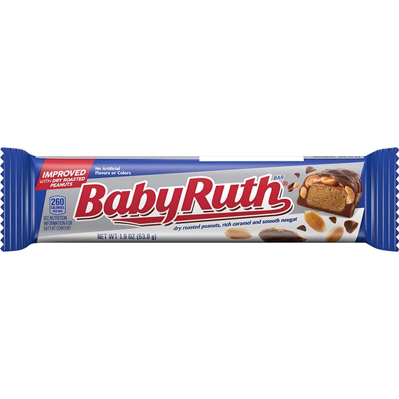 93490 2.1 Oz Baby Ruth Peanuts, Caramel & Chocolate Candy Bar - Pack of 24