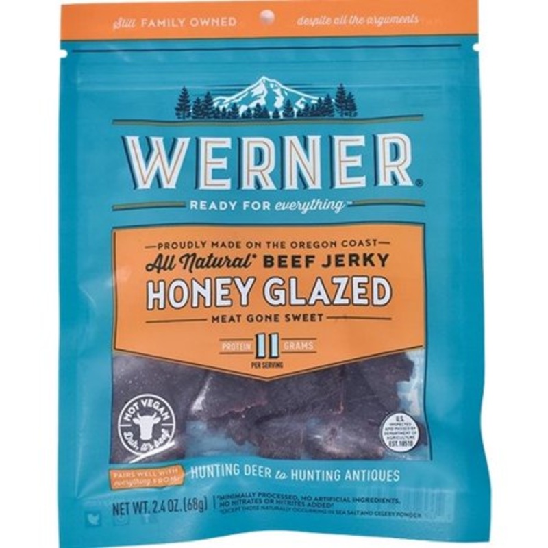 Werner 2.4 Oz. All Natural Honey Glazed Beef Jerky