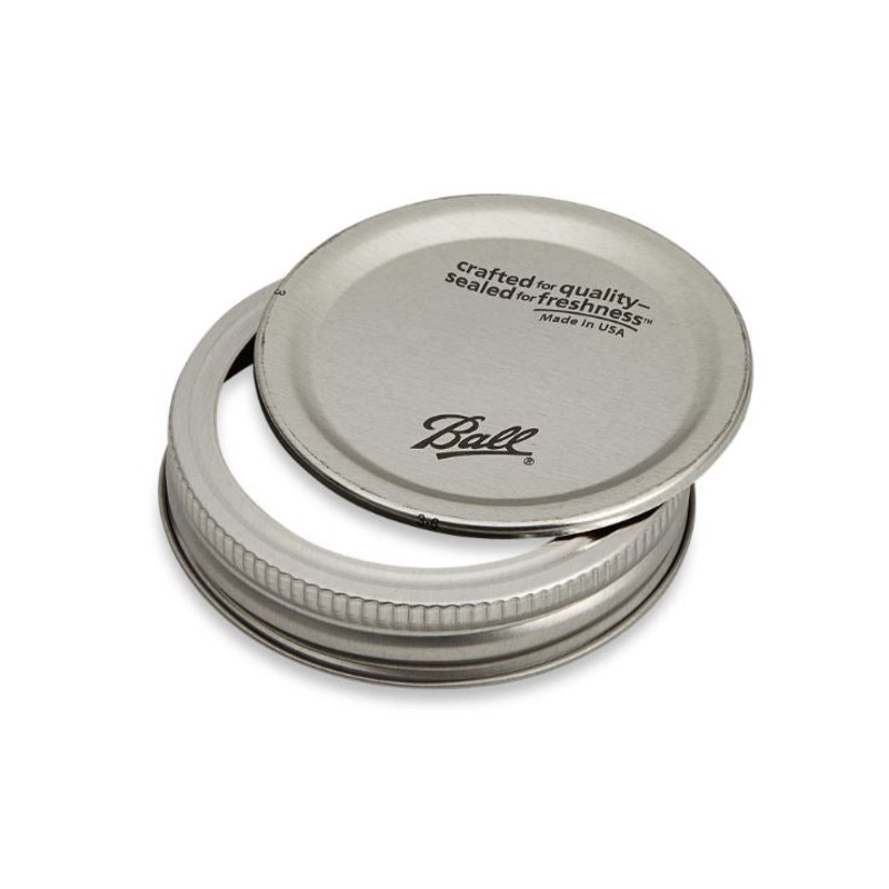 Ball Wide Mouth Mason Jar Metal Lids & Bands