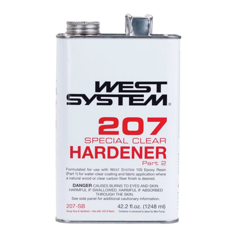 West System 207 Hardener Extra Strength Epoxy Special Clear Curing Agent 42.2 oz
