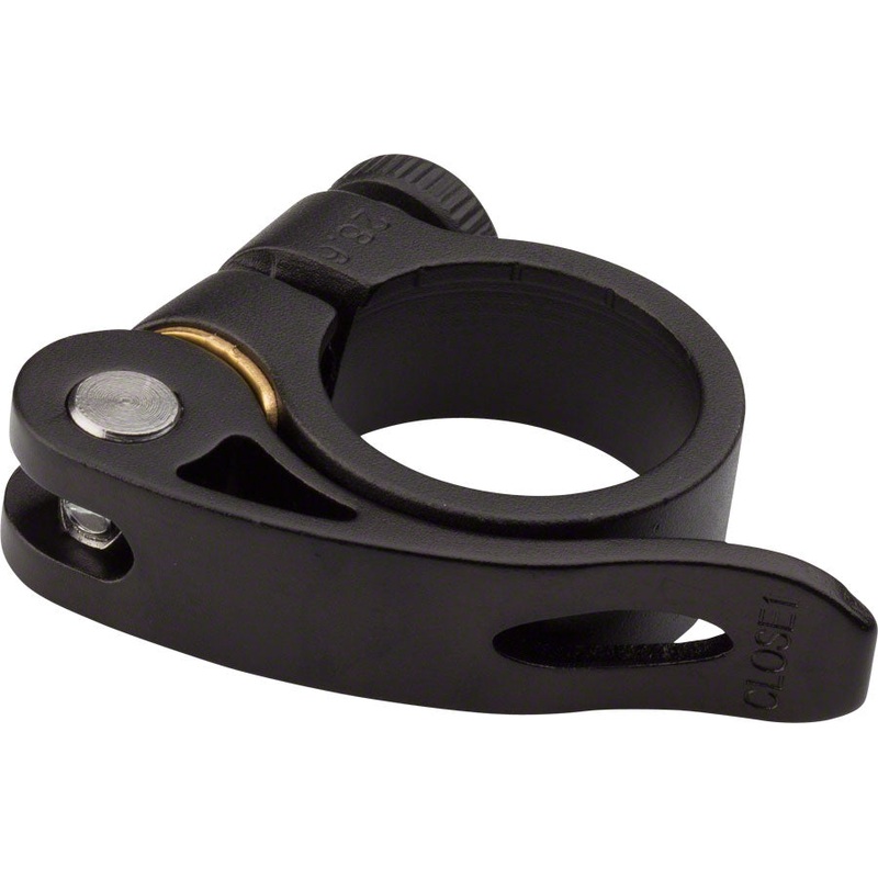 Zoom Alloy Seatpost Clamp - 28.6mm, QR, Black