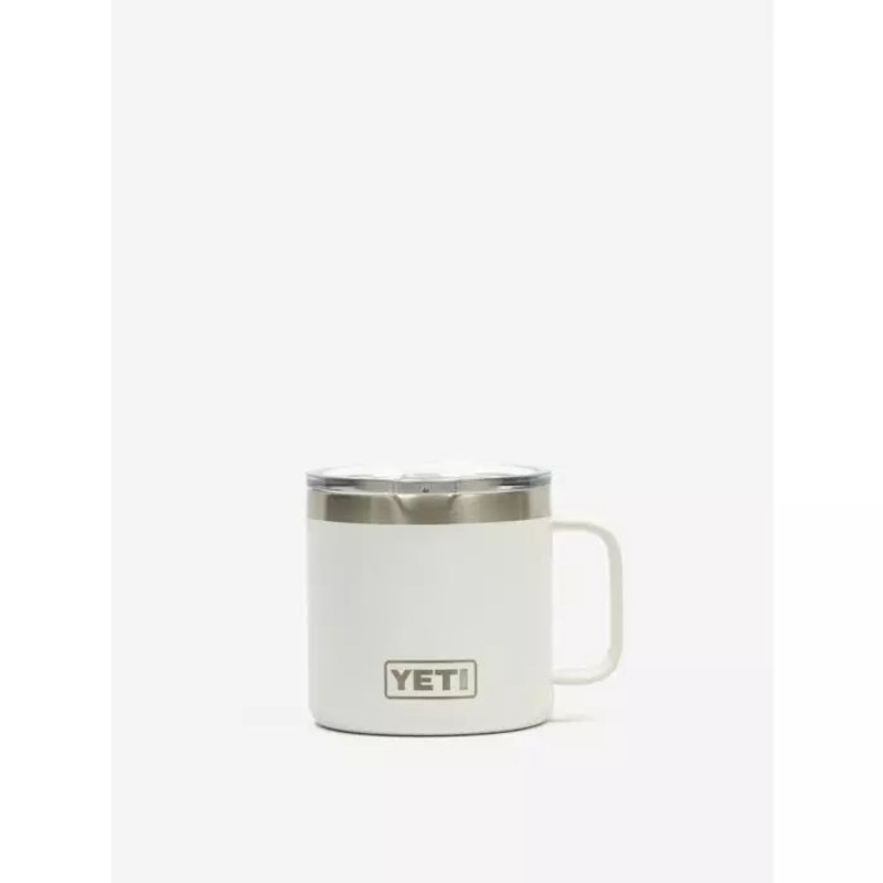 YETI Rambler 14 Oz Mug Vacuum Insulated Stainless Steel with MagSlider Lid - White