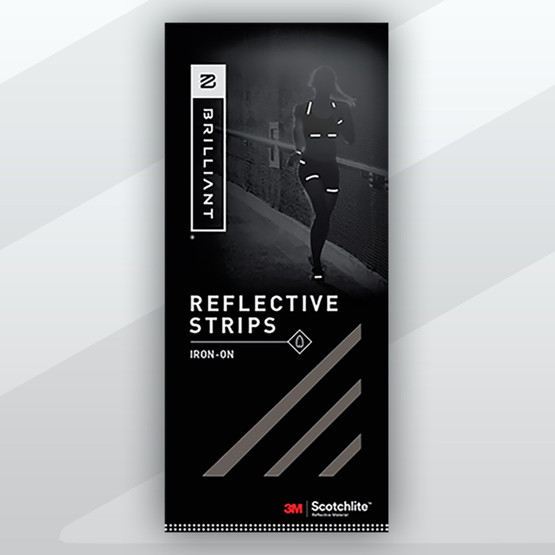 Brilliant Reflective Iron-On Reflective Strips
