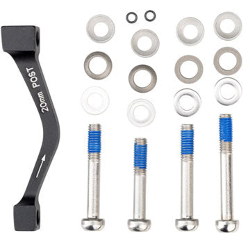SRAM/ Avid 20mm Post-Mount Disc Caliper to Post Mount Frame/Fork Adaptor with Stainless Bolts Kits for Regular and CPS Calipers