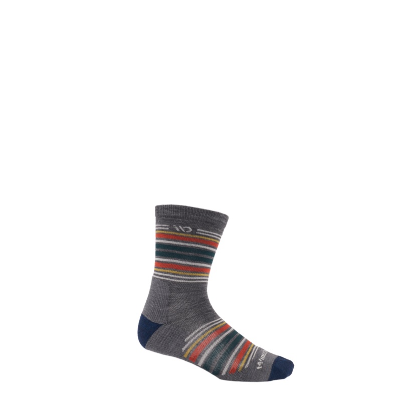 Wide Open Multi Stripe Midweight Micro Crew Sock Men's
