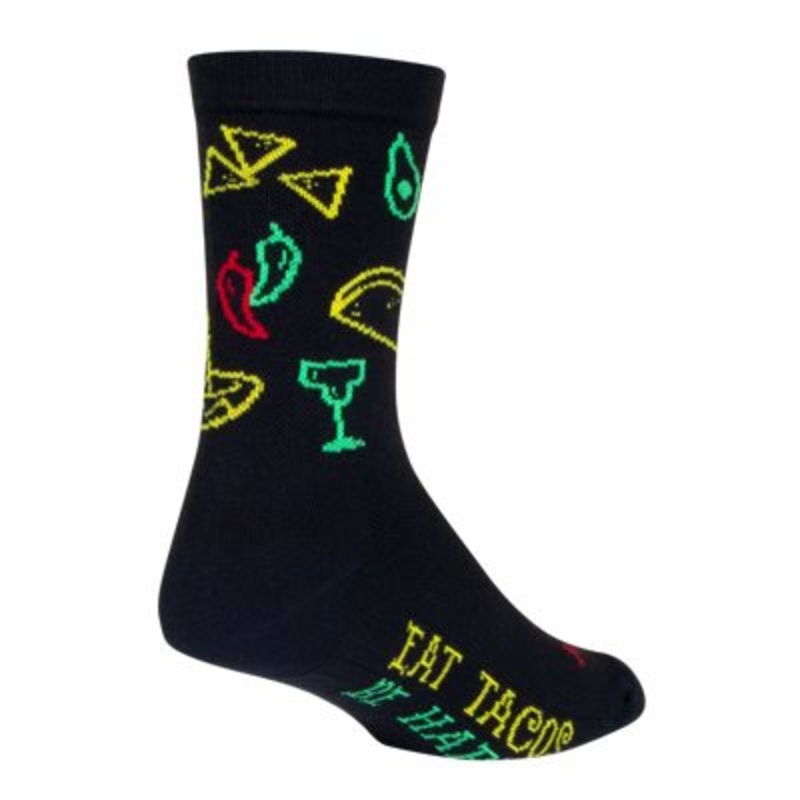 SockGuy Taco Life Crew Acrylic 6" Socks