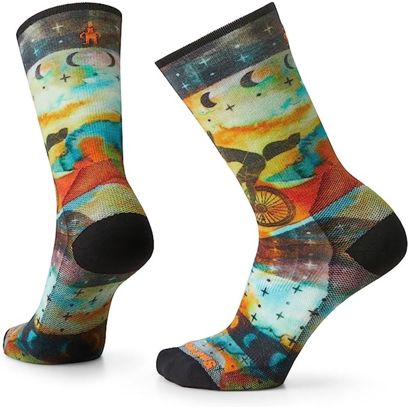 Smartwool Bike Zero Cushion Celestial Print Ankle Socks Women's