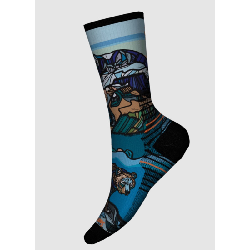Smartwool Women's Hike Light Cushion Icy Range Print Crew Socks