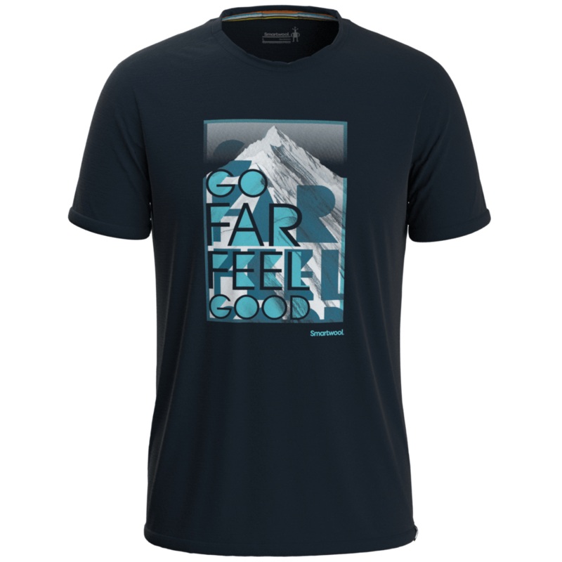 Smartwool Men's Merino Sport Go Far, Feel Good Summit Short Sleeve Graphic Tee