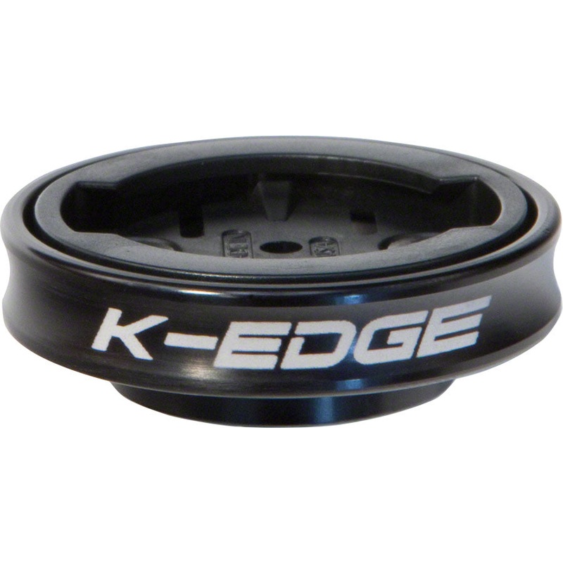 K-EDGE Gravity Cap Stem Mount for Garmin Quarter Turn Type Computers, Black