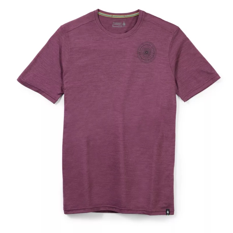 Smartwool Men's Merino Sport Go Far, Feel Good Spokes Short Sleeve Graphic Tee
