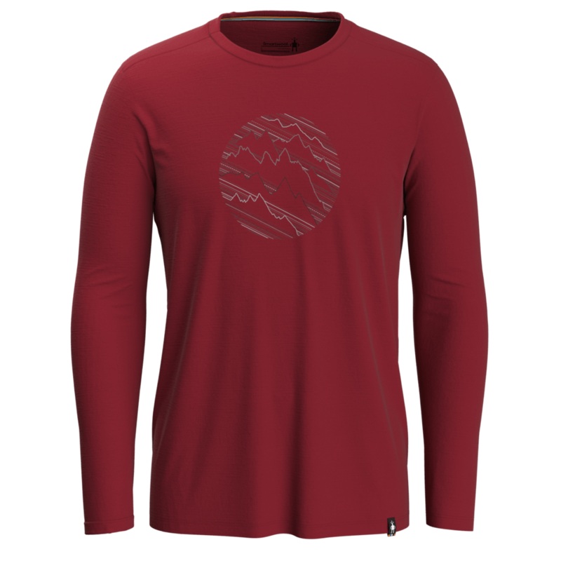Smartwool Mens Merino Sport 150 Topo Storm Long Sleeve Graphic Tee