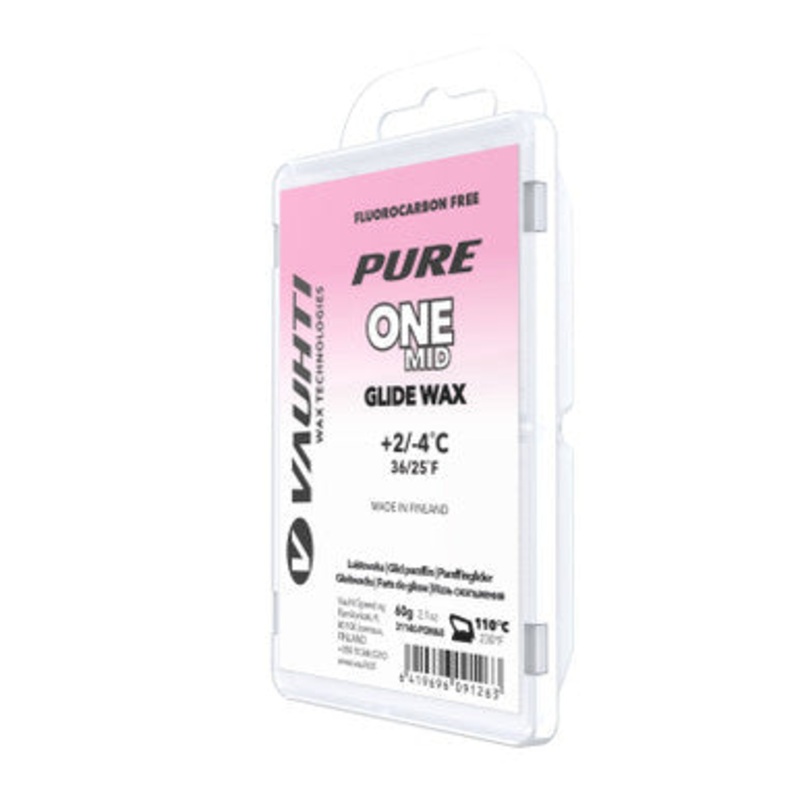 Vauhti Pure One Mid Ski Glide Wax 60G Past Season