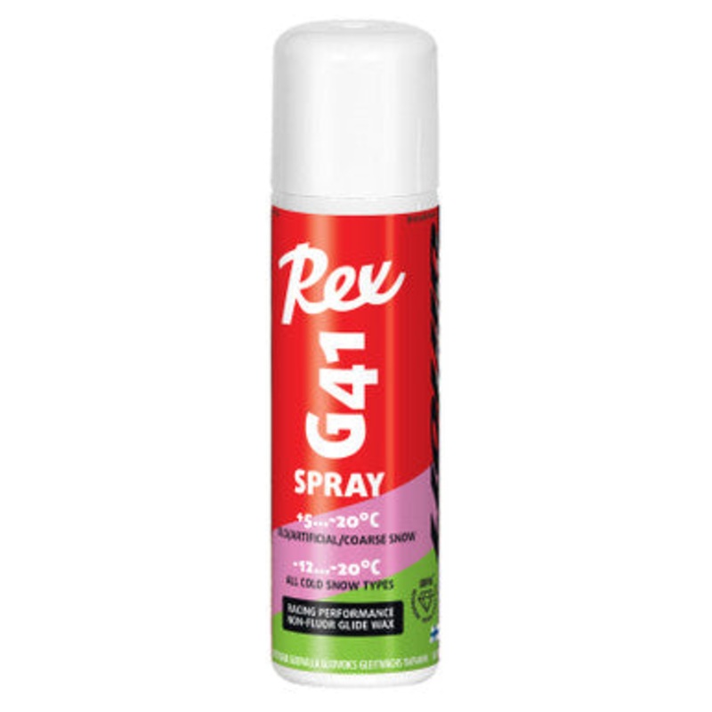 Rex G41 Uhw Pink/Green Spray Ski Glide Wax 150Ml