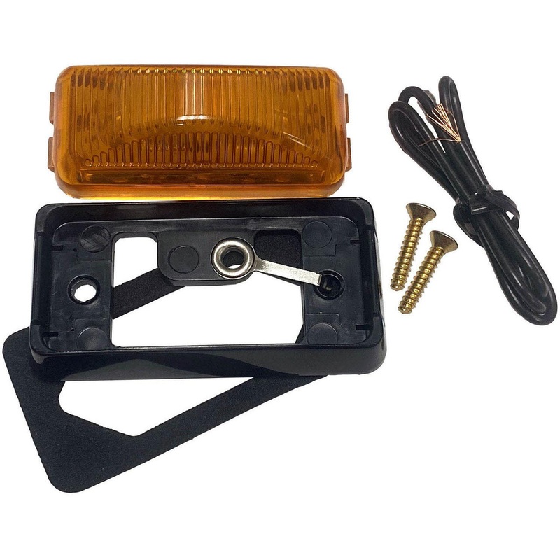 Anderson Side Marker Light Assembly w/Chrome Bracket