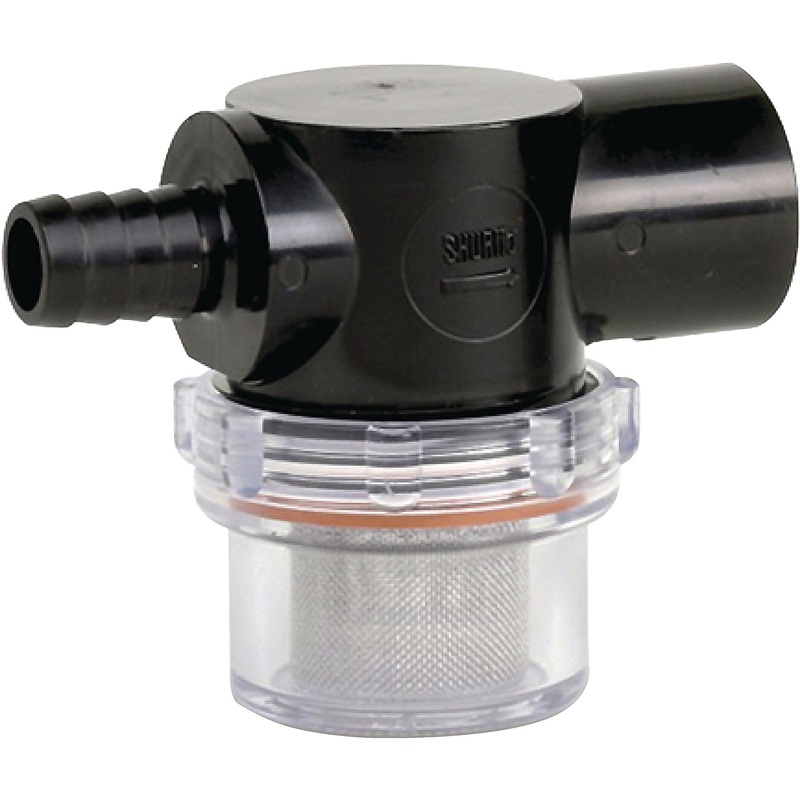 Shurflo Twist-On Water Strainer - 1/2" Pipe Inlet