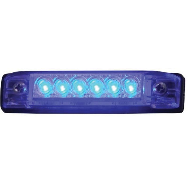 T-H Marine LED Slim Line Utility Strip Lights, 4 in. - Blue