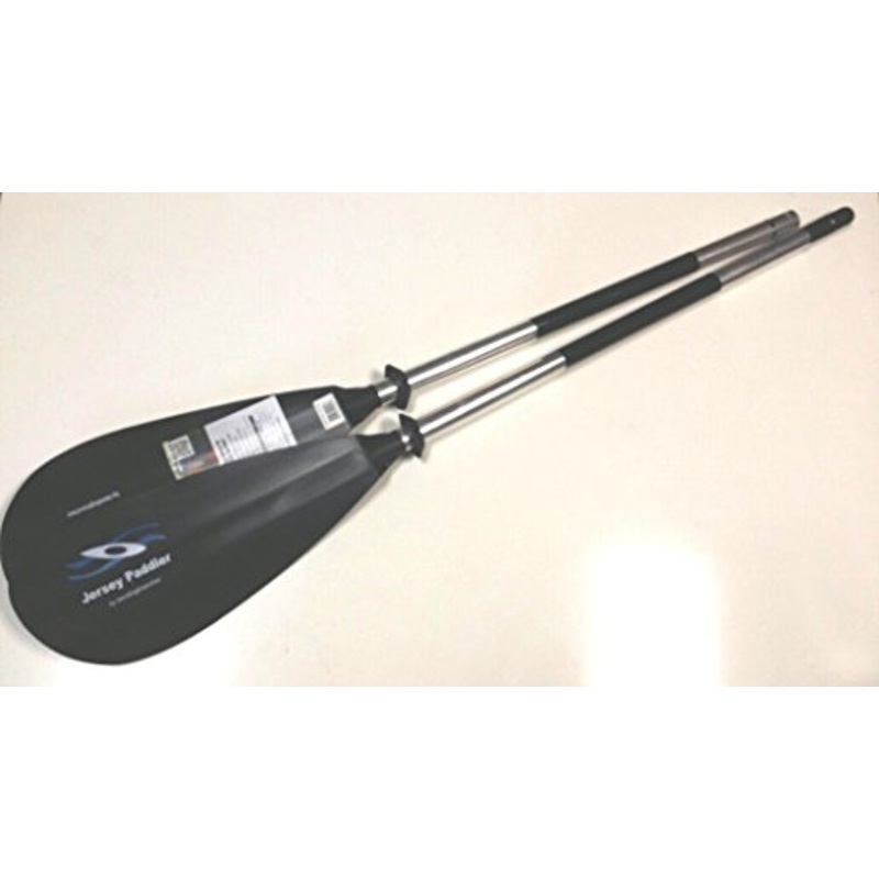 787861 230 Cm Whisper Snap-Button Kayak Aluminum Paddle, Black - 2 Piece
