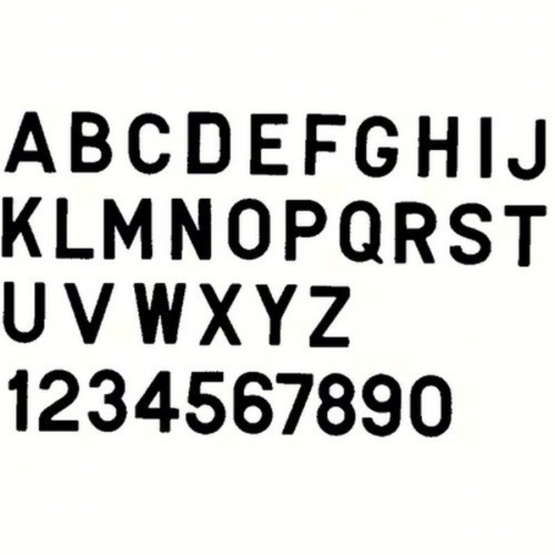 Bernard Engraving PS30BK; Letter Black 3 Inch Stick on Inki