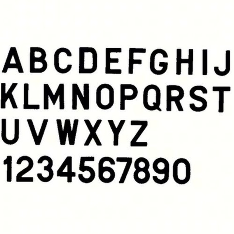 Bernard Engraving PS30BN PS30BN; Letter Black 3 Inch Stick on Inni