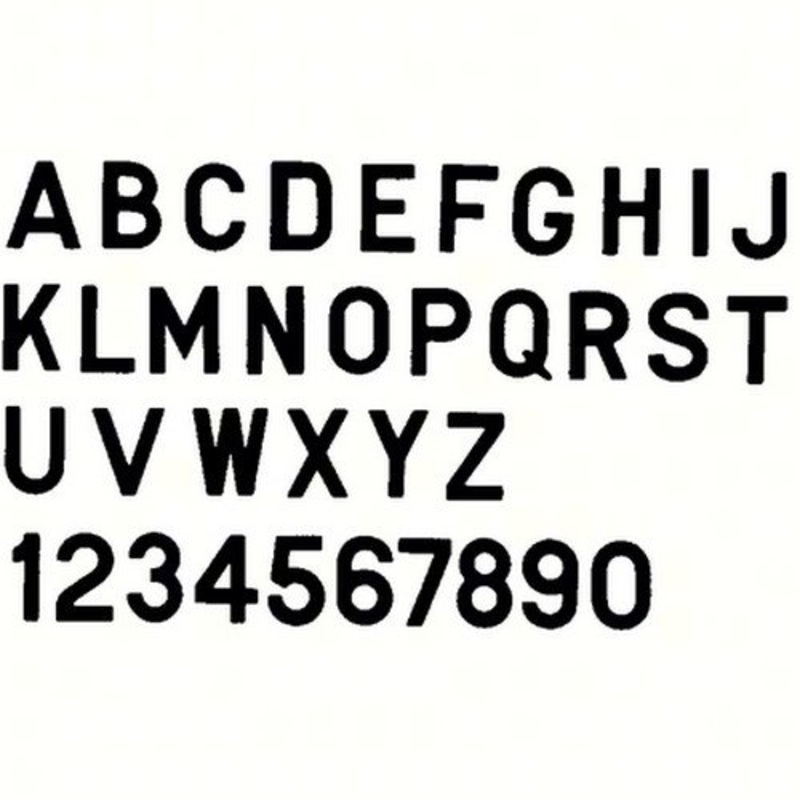 Bernard Engraving PS30BP PS30BP; Letter Black 3 Inch Stick on Inpi