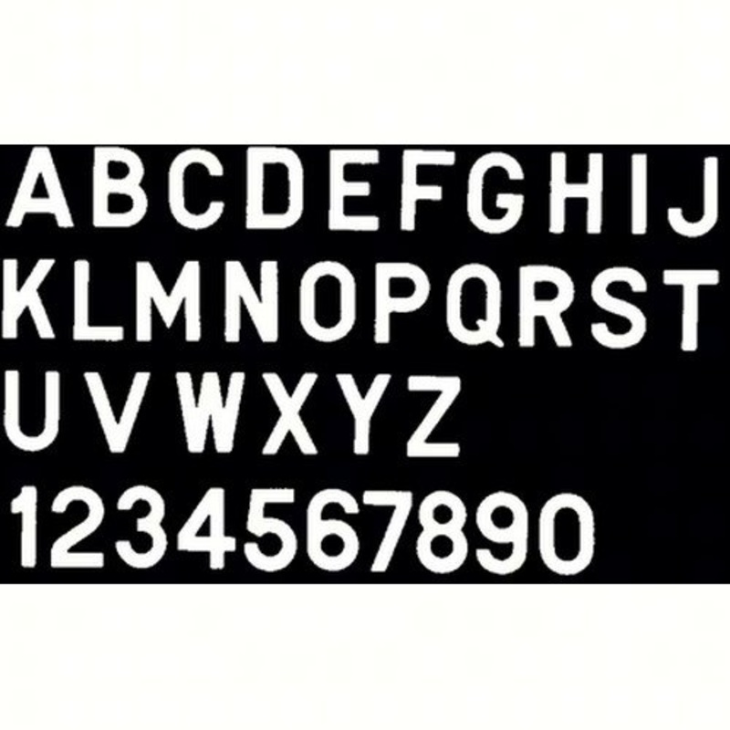 Bernard Engraving PS30W1 PS30W1; Letter White 3 Inch Stick on In1I