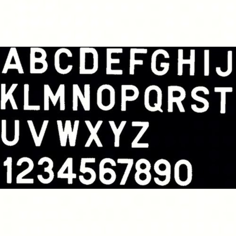 Bernard Engraving PS30W5 PS30W5; Letter White 3 Inch Stick on In5I