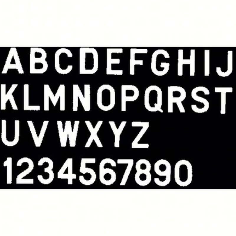 Bernard Engraving PS30WK PS30WK; Letter White 3 Inch Stick on Inki