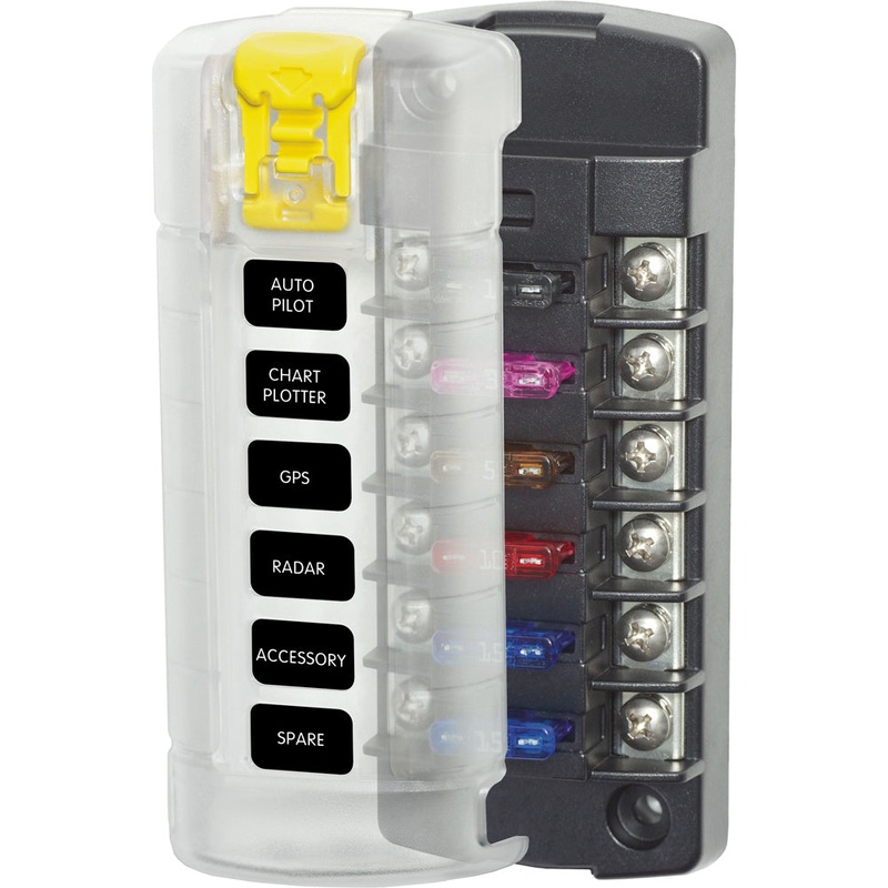Blue Sea Systems ST Blade Fuse Block with Independent Circuits