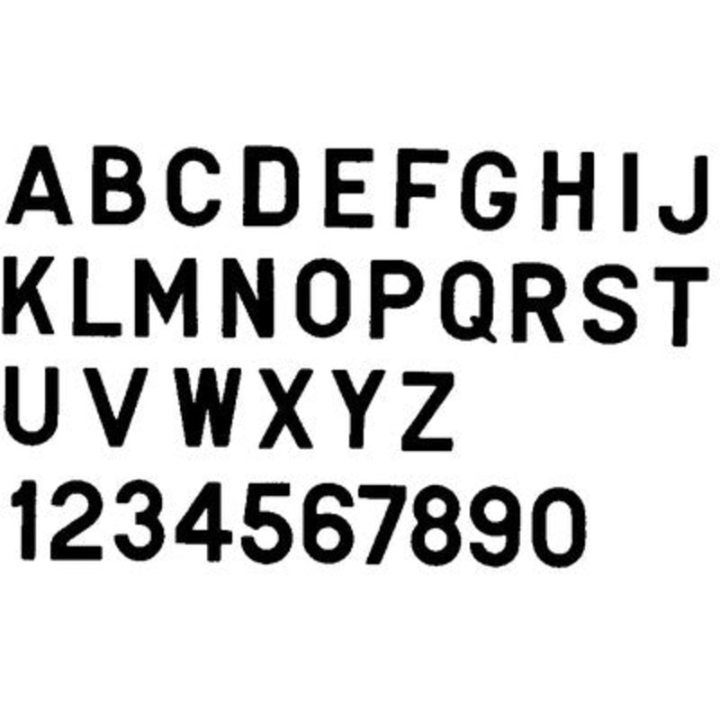 (Price/PK)Bernard Engraving PS30BX 3  Letter  Black  X   10 Pack
