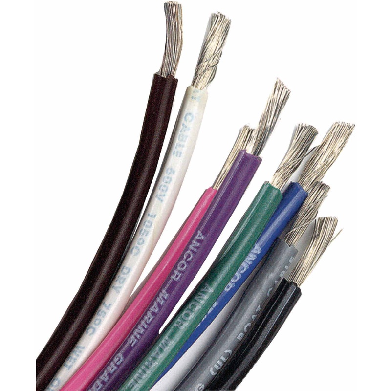 ANC-182003 25 Ft. No.16 Tinned Copper Wire, Black