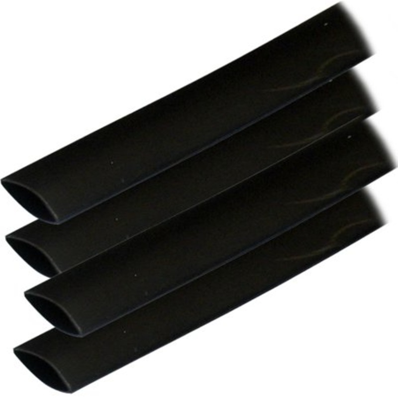 Ancor 3/4 in. X 6 in. Adhesive Lined Heat Shrink Tubing, Black