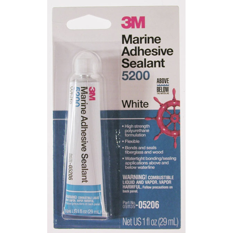 3M 1oz 5200 Series White Marine Adhesive Sealant