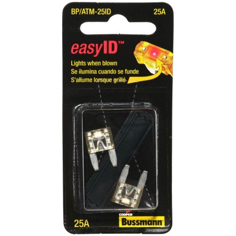 BPATM10ID Illuminating Fast-Acting Automotive Mini Blade Fuses, Pack - 2