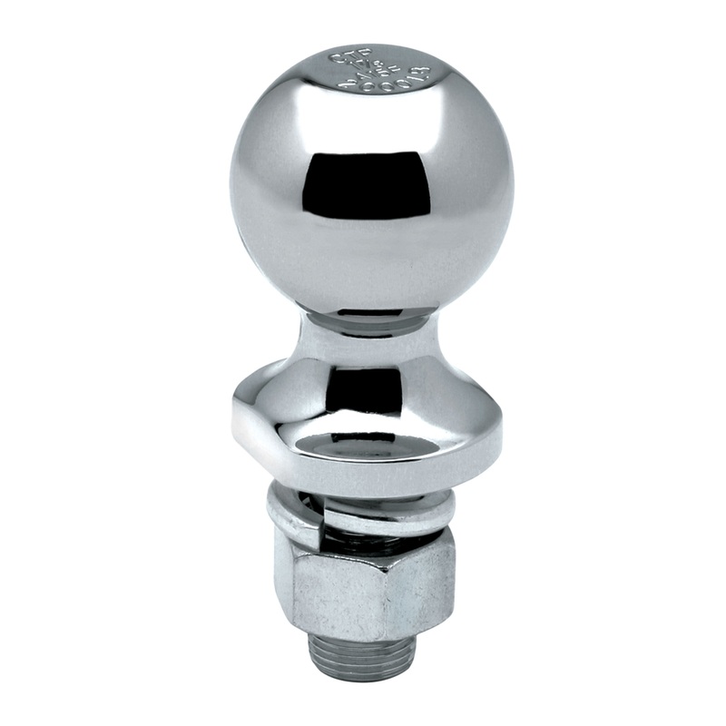 63884 Packaged Hitch Ball, 1.87 X 1 X 2.12 in. 2, 000 Lbs. GTW Chrome, 2.75 X 2.56 X 6.88 in.