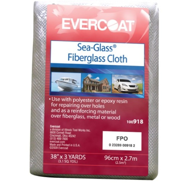 Evercoat 6 Oz. 38 in. X 3 Yds. Woven Fiberglass Cloth for All Marine Resins