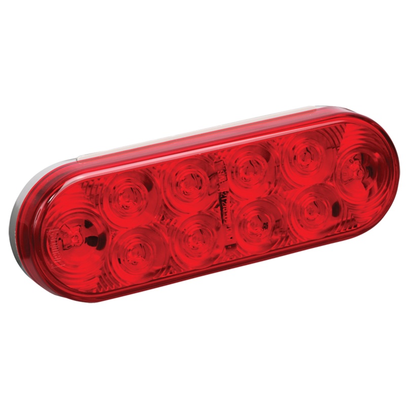 Wesbar Waterproof 6" Oval Grommet Mount Tail Light